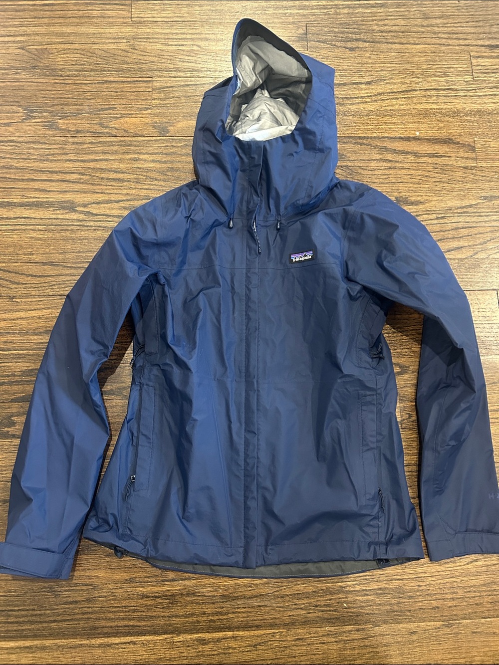 Patagonia Women's Navy Hooded Shell Jacket